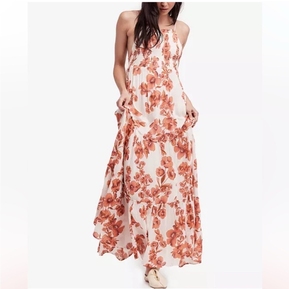 Free People Intimately Garden Party Floral Printed Tiered Maxi Dress